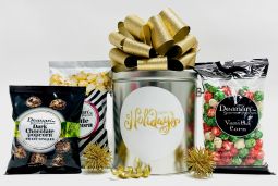 Sensational Holiday Popcorn Tins ($25 & Up)
